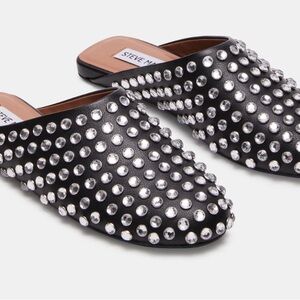 Steve Madden Black Glimmer Rhinestones